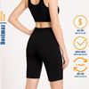 Picture of Quần Legging Nữ Bosimaz MS351 ngắn không túi màu đen cao cấp.