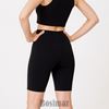Picture of Quần Legging Nữ Bosimaz MS351 ngắn không túi màu đen cao cấp.