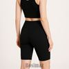 Picture of Quần Legging Nữ Bosimaz MS321 ngắn túi trước màu đen cao cấp.