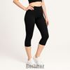 Picture of Quần Legging Ngố Bosimaz MS391 không túi màu đen cao cấp.